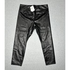 Love Fire Los Angeles Polyester And Elastic Black Pants Size 2x